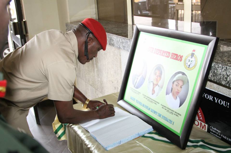 FG condoles families of deceased Corps Members