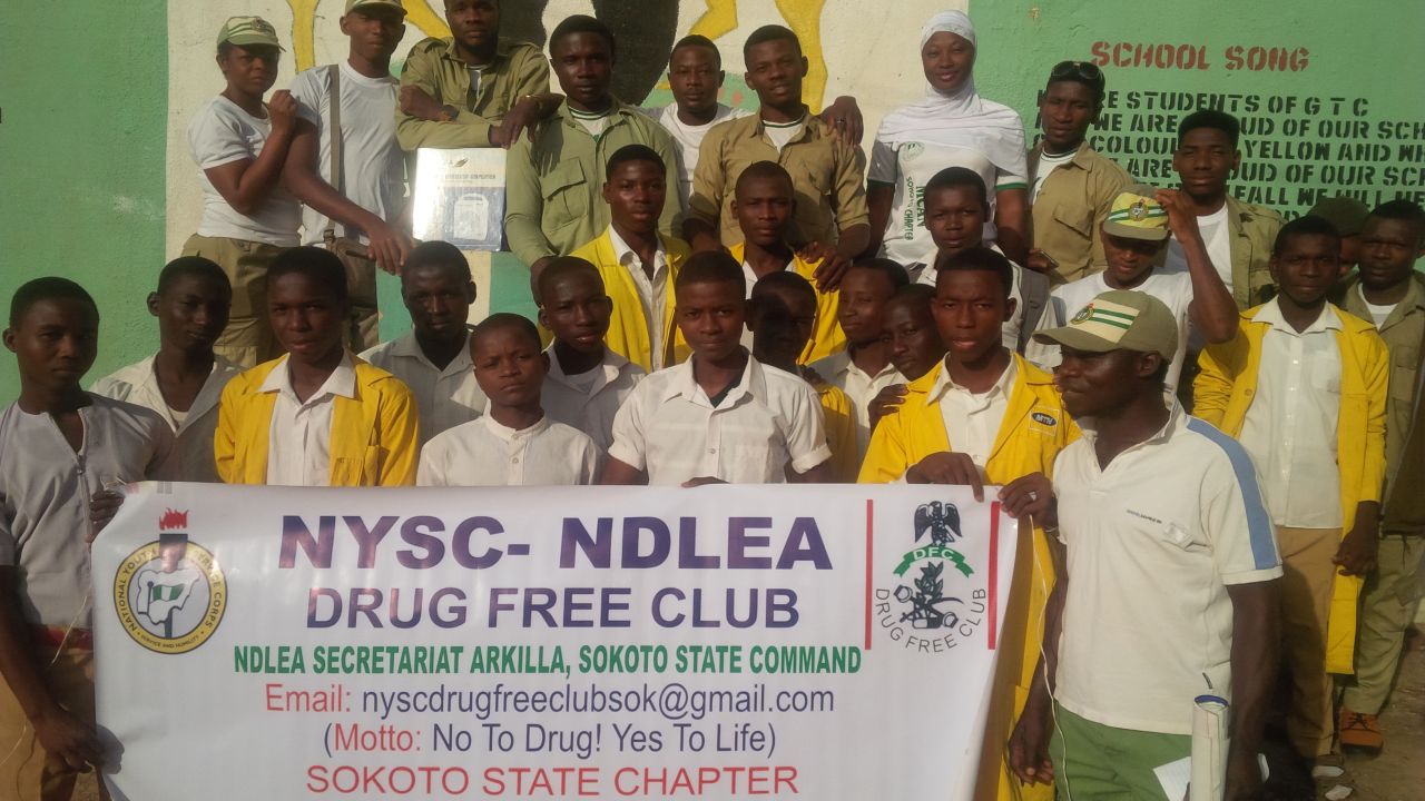 NDLEA/DRUG Free Club Sensitizes Government Technical College Farufaru