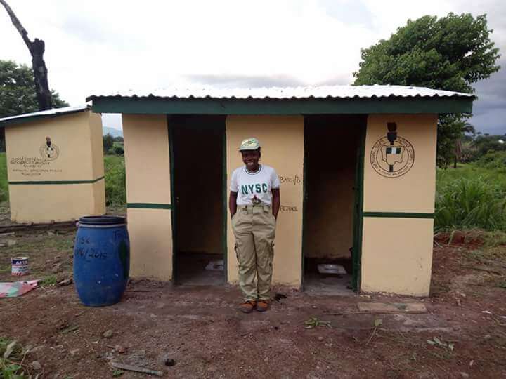 Anyaogu Rejoice Builds Toilet for Host Community in Taraba State