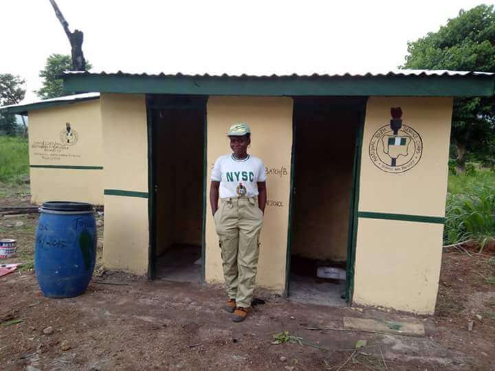 Anyaogu Rejoice Builds Toilet for Host Community in Taraba State