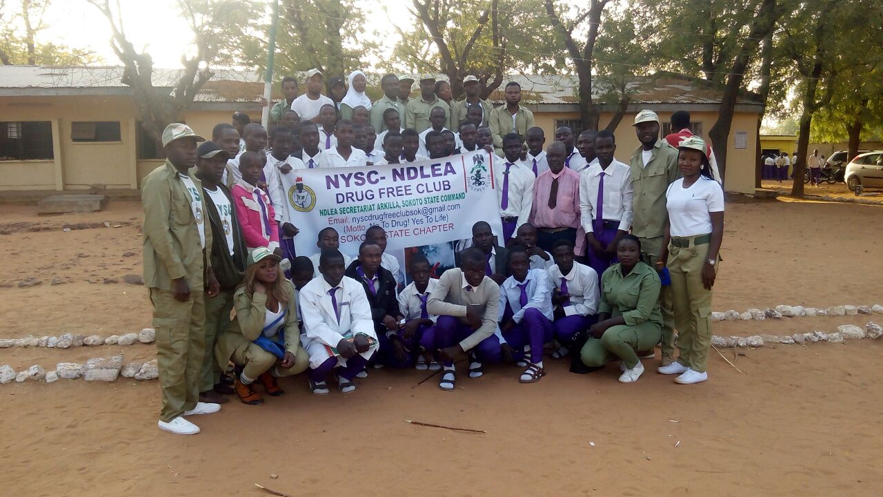 No to drug abuse: NDLEA/Drug free Club sensitizes Sani Dingyadi School
