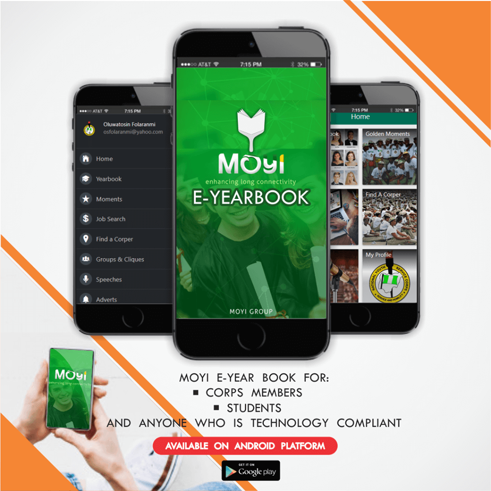 Moyi NYSC App - a vital Android Mobile App for Every Corps Member